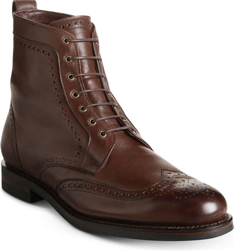 Allen edmonds First Avenue Oxford Boots in Brown for Men Lyst