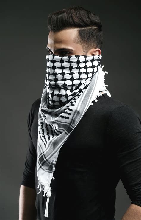 men's arab shemagh neck scarf