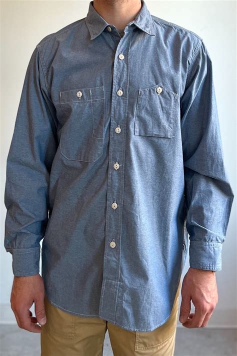 men's chambray work shirt made in usa