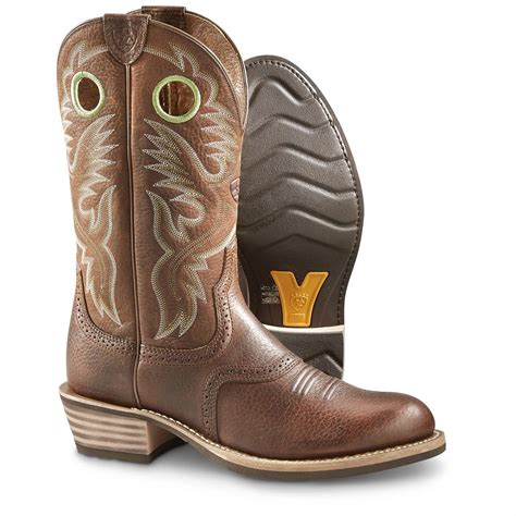 men's cowboy boots round toe