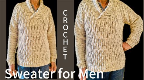 Men's Crochet Sweater Tutorial