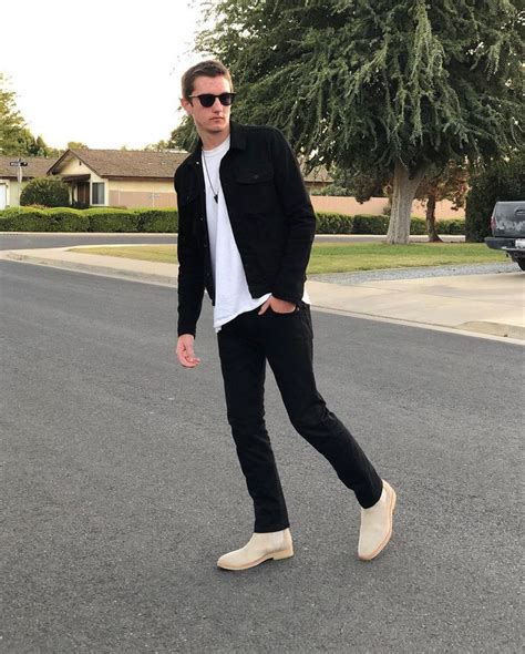 men's outfits with chelsea boots