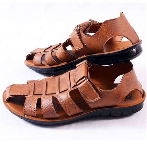men closed toe sandals