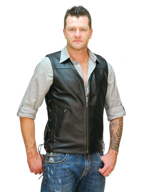 men leather vest sale