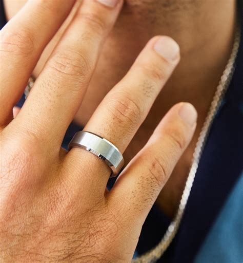 5+ Men Silver Wedding Ring