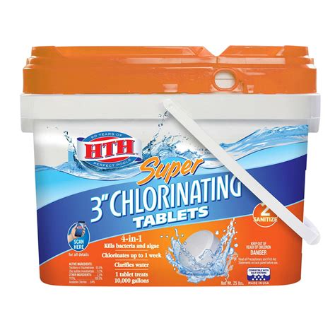 3 in. 24.5 lb. Chlorinating Tablet41228 The Home Depot