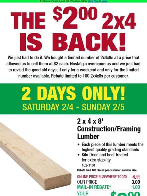 menards 2x4