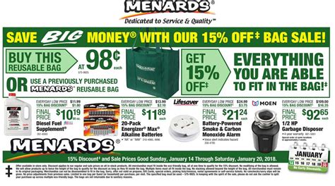 Menards Promo Code December