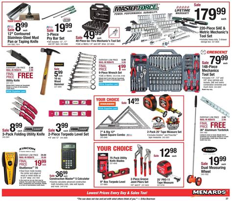 menards store products catalog