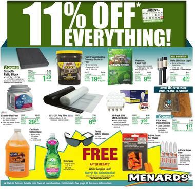 menards weekly ad hollister mo