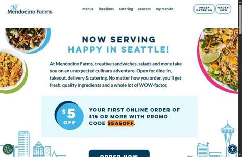 mendocino farms discount code