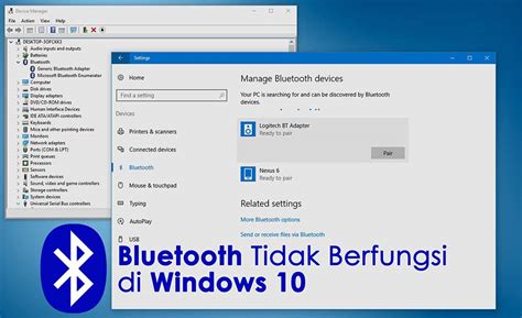 mengapa bluetooth tidak muncul di laptop