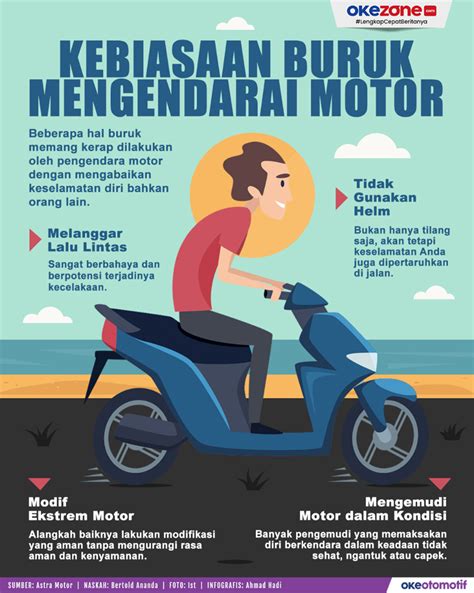 mengendarai motor sesuai aturan lalu lintas indonesia