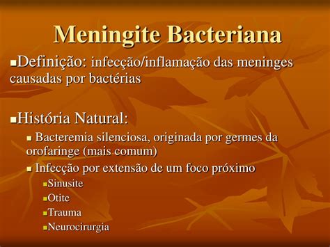 meningite bacteriana ppt