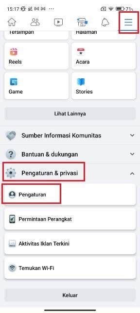 menjelajahi pintasan di facebook Indonesia