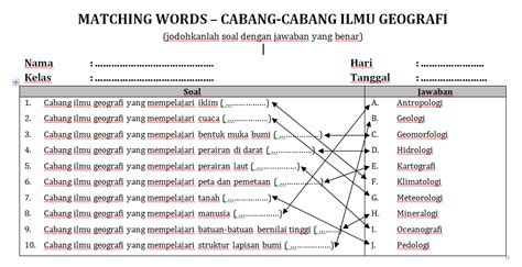 menjodohkan bahasa indonesia pola kalimat