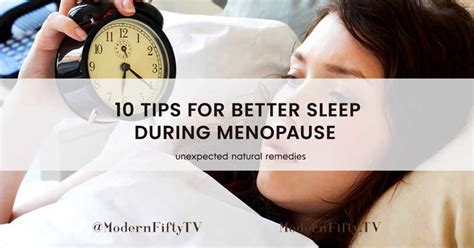 Menopause And Insomnia 10 Tips