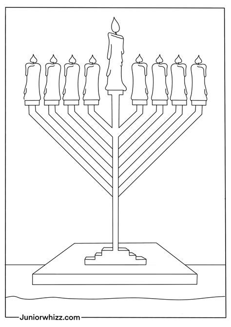 Menorah Fee Coloring Pages