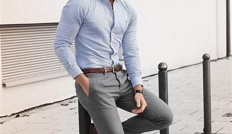 Mens Fashion Grey Pants