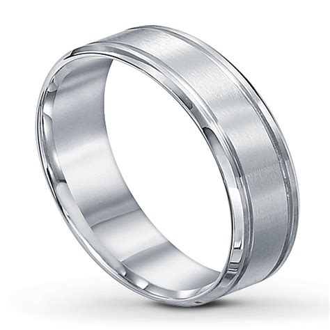 Men's 6mm Platinum Wedding Band With Beveled Edge Grants Jewelry