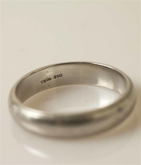 Tiffany & Co. Men's Platinum Wedding Band Ring