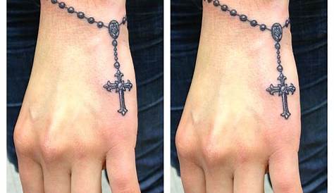 Mens Small Rosary Tattoo 100 s For Men Sacred Prayer Ink Designs