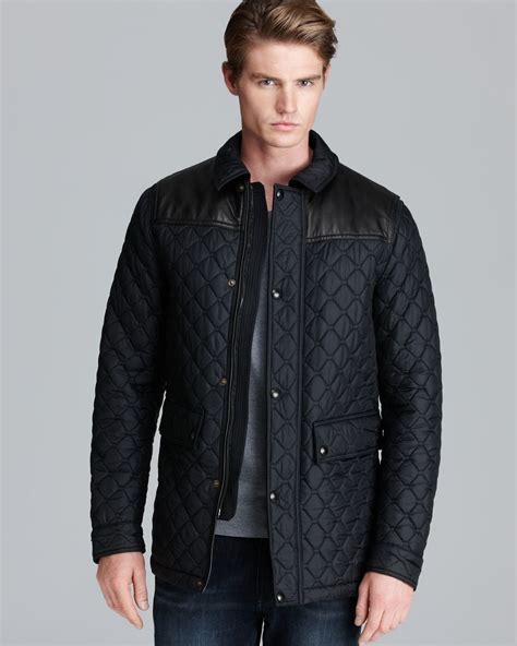 mens burberry quilted jacket coat