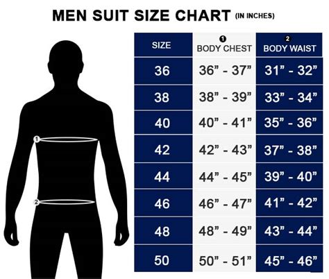 mens coat measurements