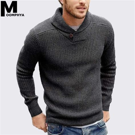 mens cowl neck sweater