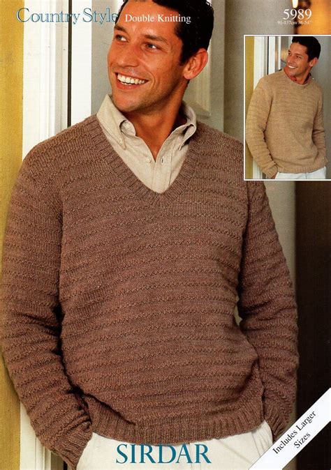 Mens Dk Jumper Knitting Pattern