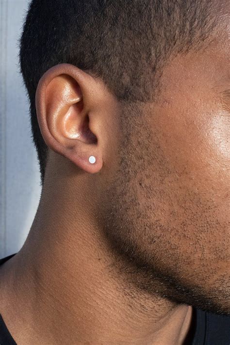 Mens Ear Stud Piercing