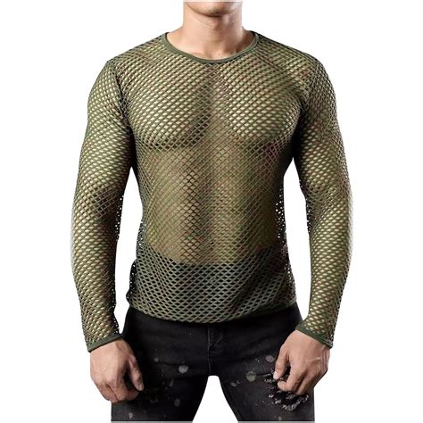 Mens Fishnet Top