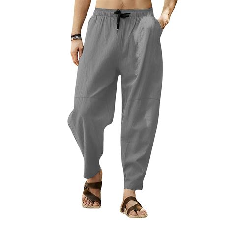 Mens Fitted Drawstring Pants