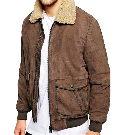 Mens Jacket Big Collar