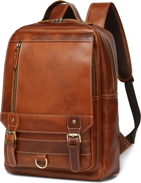 Mens Leather Backpack Amazon
