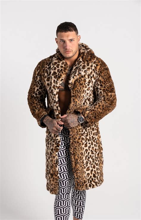 Mens Leopard Coat