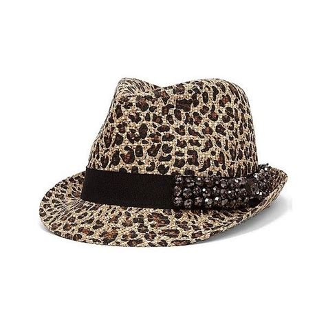 Mens Leopard Fedora Hat