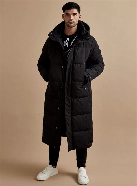 mens long puffer jacket