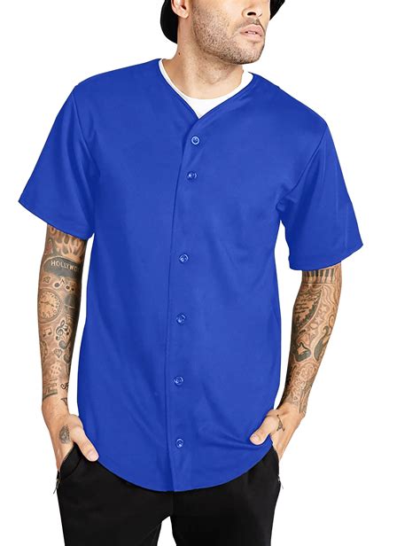 Mens Plain Baseball Jersey