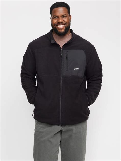Mens Plus Size Fleece Jacket