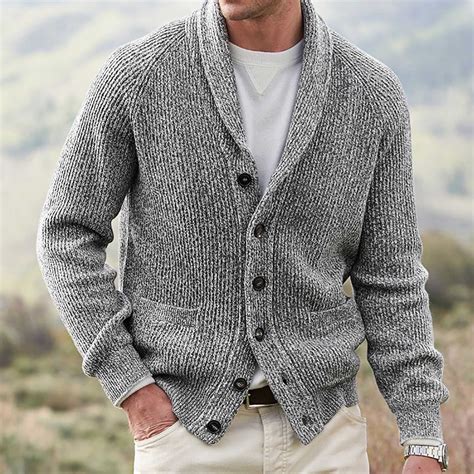 Mens Pullover Cardigan