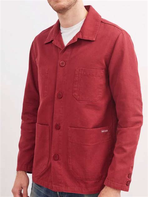 Mens Red Canvas Jacket