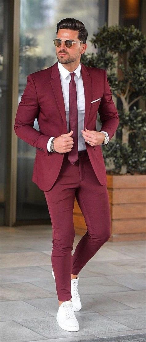 2019 Wedding Suits Skinny Suit Custom Made Man Suit Cotton Groom