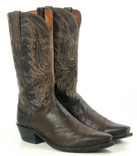 mens used cowboy boots size 11