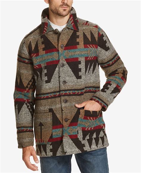 Mens Wool Aztec Jacket