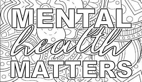 10 Mental Health AFFIRMATIONS Coloring Book Pages Etsy