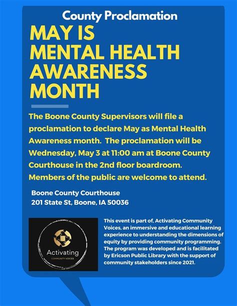 mental health awareness month proclamation