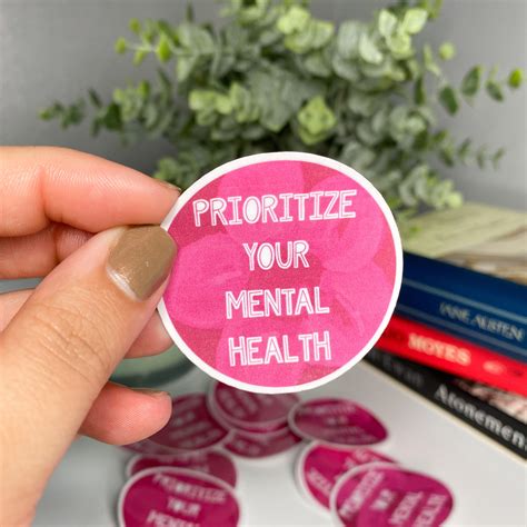 Mental Health Stickers Promoting Positivity
