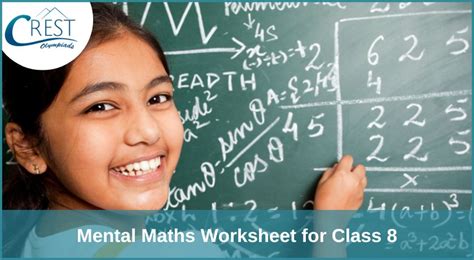 Mental Maths Worksheet For Class 8