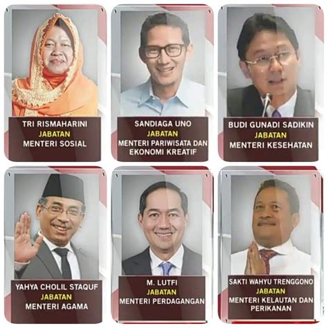 menteri menteri di indonesia